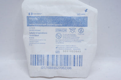 Coviden 33800 Argyle Suction Cath. with Straight Connector 18Fr.